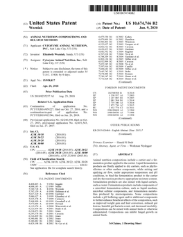 ( 12 ) United States Patent ( 10 ) Patent No.: US 10,674,746 B2 Wozniak (45 ) Date of Patent : Jun