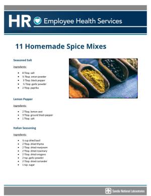 11 Homemade Spice Mixes