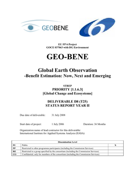 GEO-BENE D8T25 Status Report Year II Short.Pdf