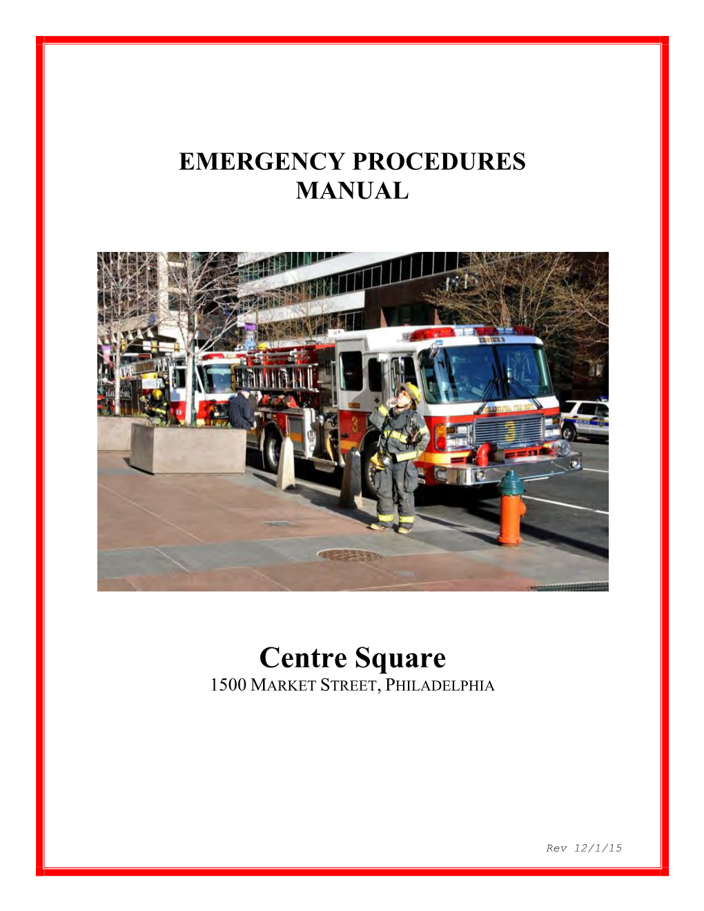 Emergency Procedures Manual