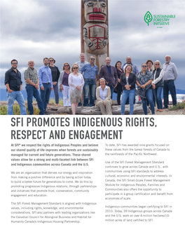 Sfi Promotes Indigenous Rights, Respect And