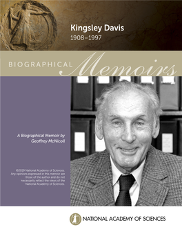 Kingsley Davis 1908–1997