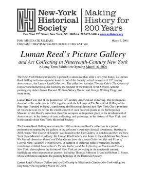 Luman Reed's Picture Gallery