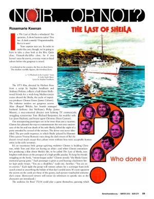 The Last of Sheila a Whodunit? No Question
