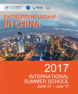June 21 – July 11 Entrepreneurship in China DISCOVER CHINA