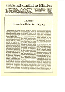 Heimatkundliche Blätter Zollernalb Jg.16 (1969)