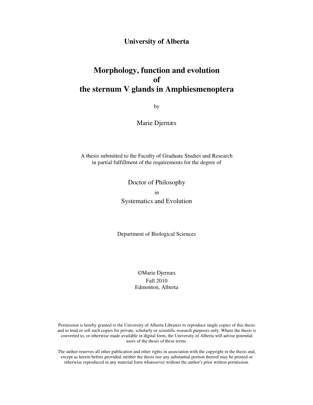 Morphology, Function and Evolution of the Sternum V Glands in Amphiesmenoptera