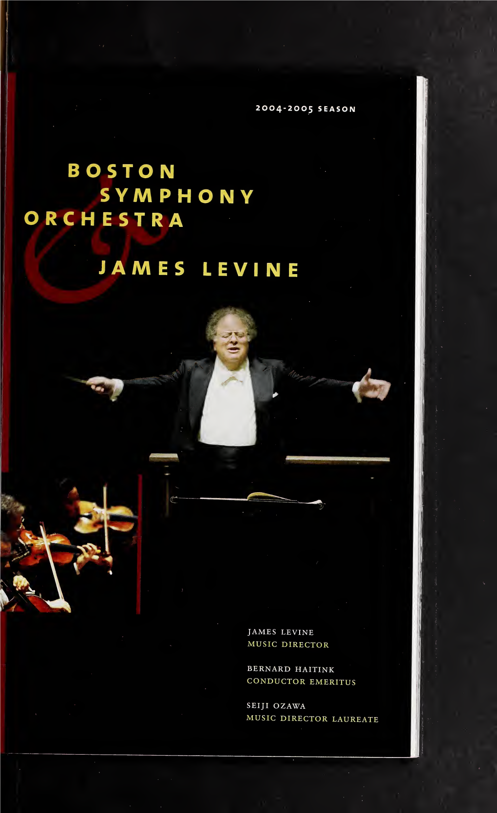 Boston Symphony Orchestra Concert Programs, Season 124, 2004-2005, Subscription, Volume 01