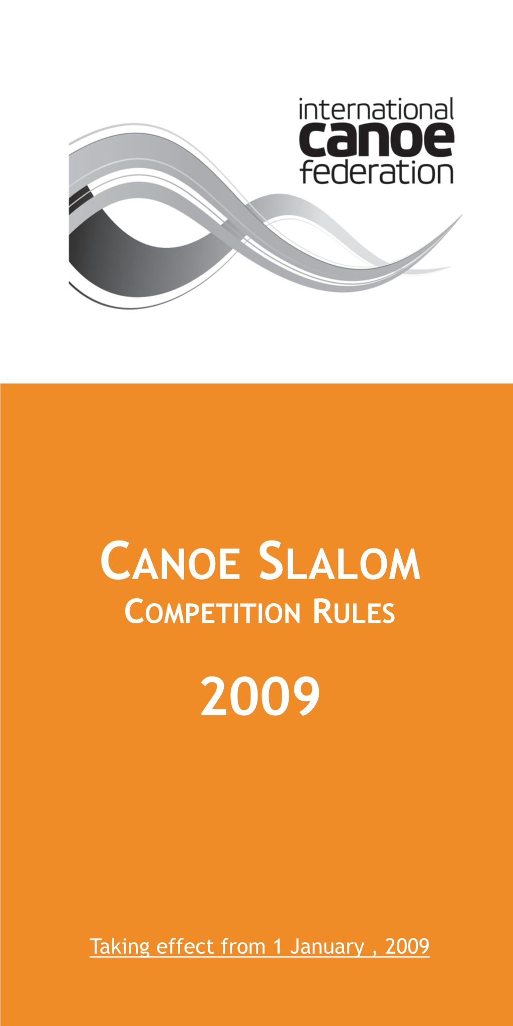 Canoe Slalom Competition Rules