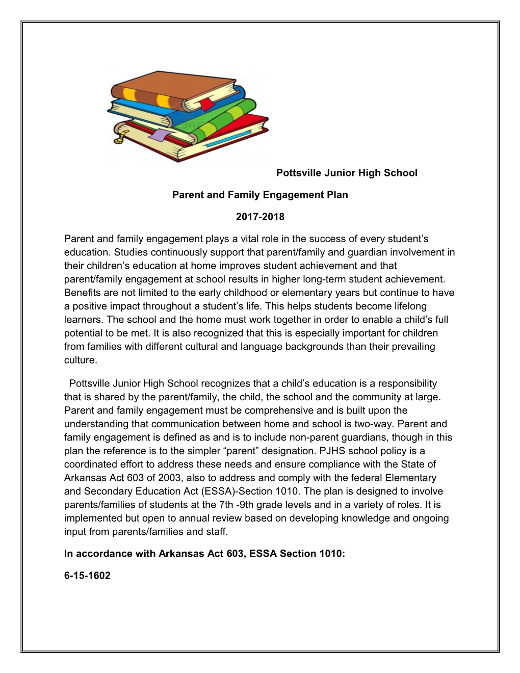 Parent and Family Engagement Plan