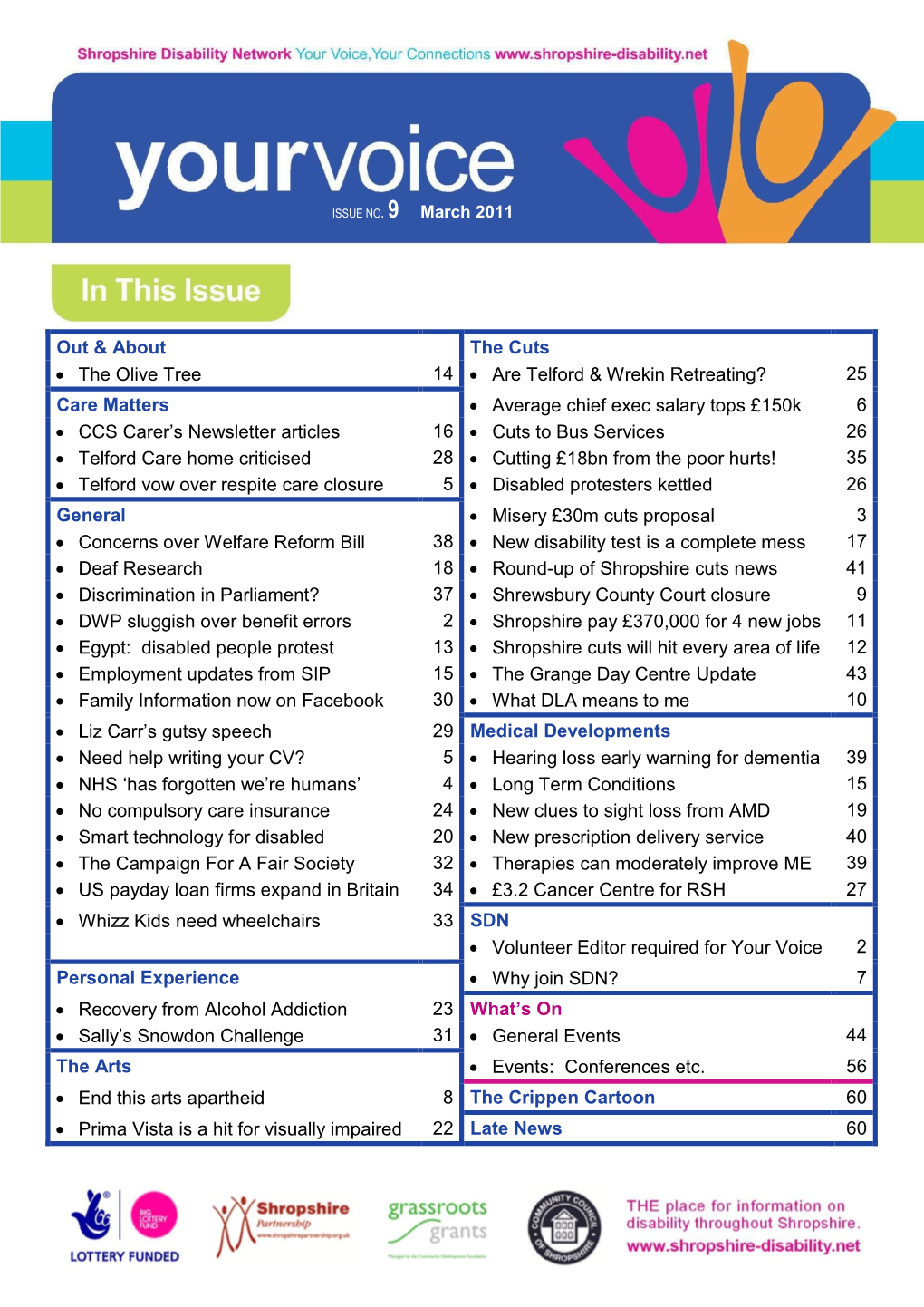 Out & About the Cuts • the Olive Tree 14 • Are Telford & Wrekin