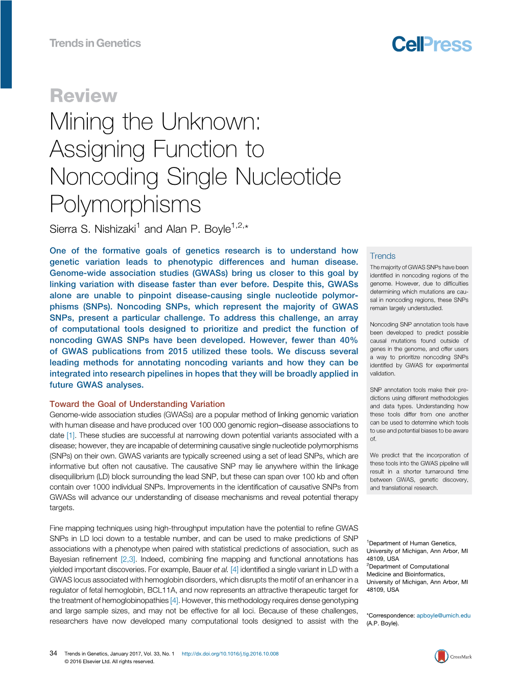 Assigning Function to Noncoding Single Nucleotide