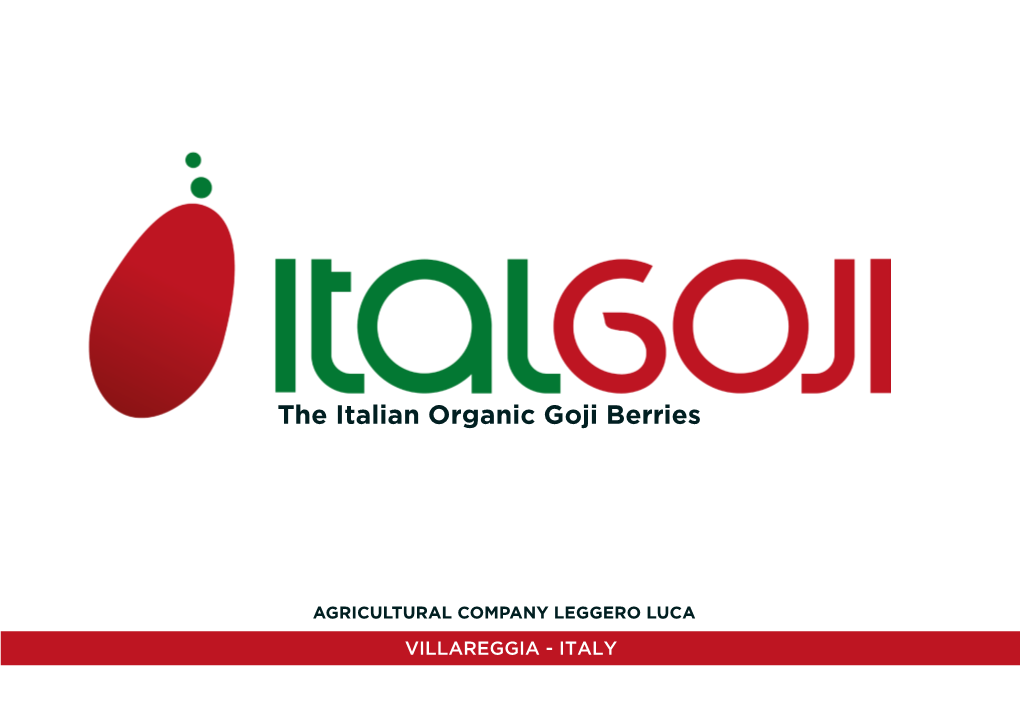 The Italian Organic Goji Berries