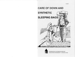 Synthetic Sleeping Bags ,,.-""'