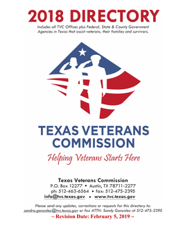 Texas Veterans Commission Directory - 1