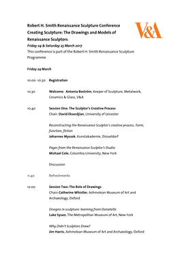 Conference Programme Template