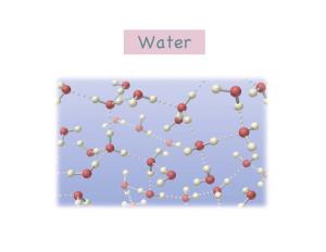 WATER MOLECULES FORM HYDROGEN BONDS Water Is a Fundamental Requirement for Life, So It Is Important to Understand the Structural and Chemical Properties of Water