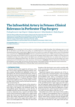 Clinical Relevance in Perforator Flap Surgery