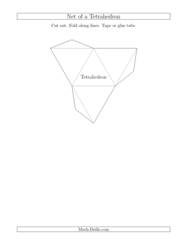 Geometry Worksheet -- Nets of Platonic and Archimedean Solids