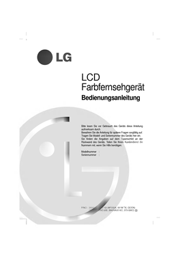 Page 1 CLG LCD Farbfernsehgerät Bedienungsanleitung Bitte