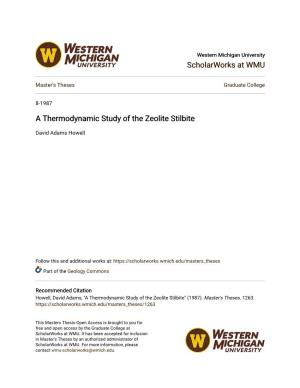 A Thermodynamic Study of the Zeolite Stilbite