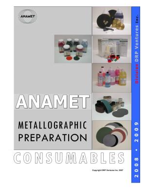 Metallographic Preparation 2009