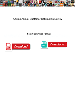Amtrak Annual Customer Satisfaction Survey