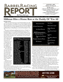Hillman Hits a Home Run at the Daddy Of