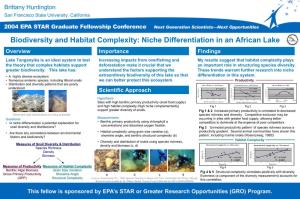 Biodiversity and Habitat Complexity: Niche Differentiation in an African