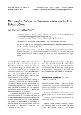 A New Species from Sichuan, China