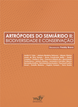 Artrópodes Do Semiárido Ii: Biodiversidade E Conservação