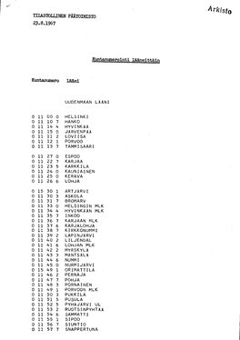 Arkisto TILASTOLLINEN PÄÄTOIMISTO 23.8.1967