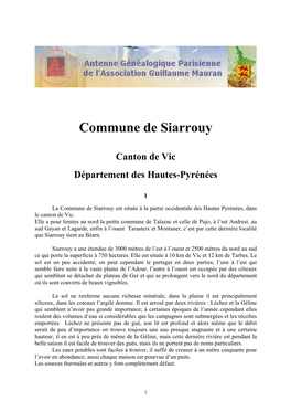 Commune De Siarrouy