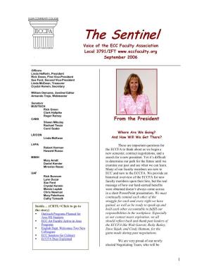 The Sentinel Voice of the ECC Faculty Association Local 3791/IFT September 2006