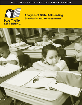 Analysis of State K-3 Reading Standards and Assessments