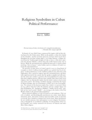 Religious Symbolism in Cuban Political Performance