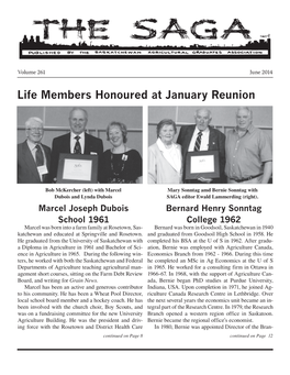 Life Members Honoured at January Reunion