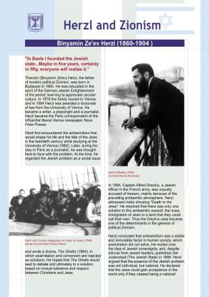 Herzl and Zionism