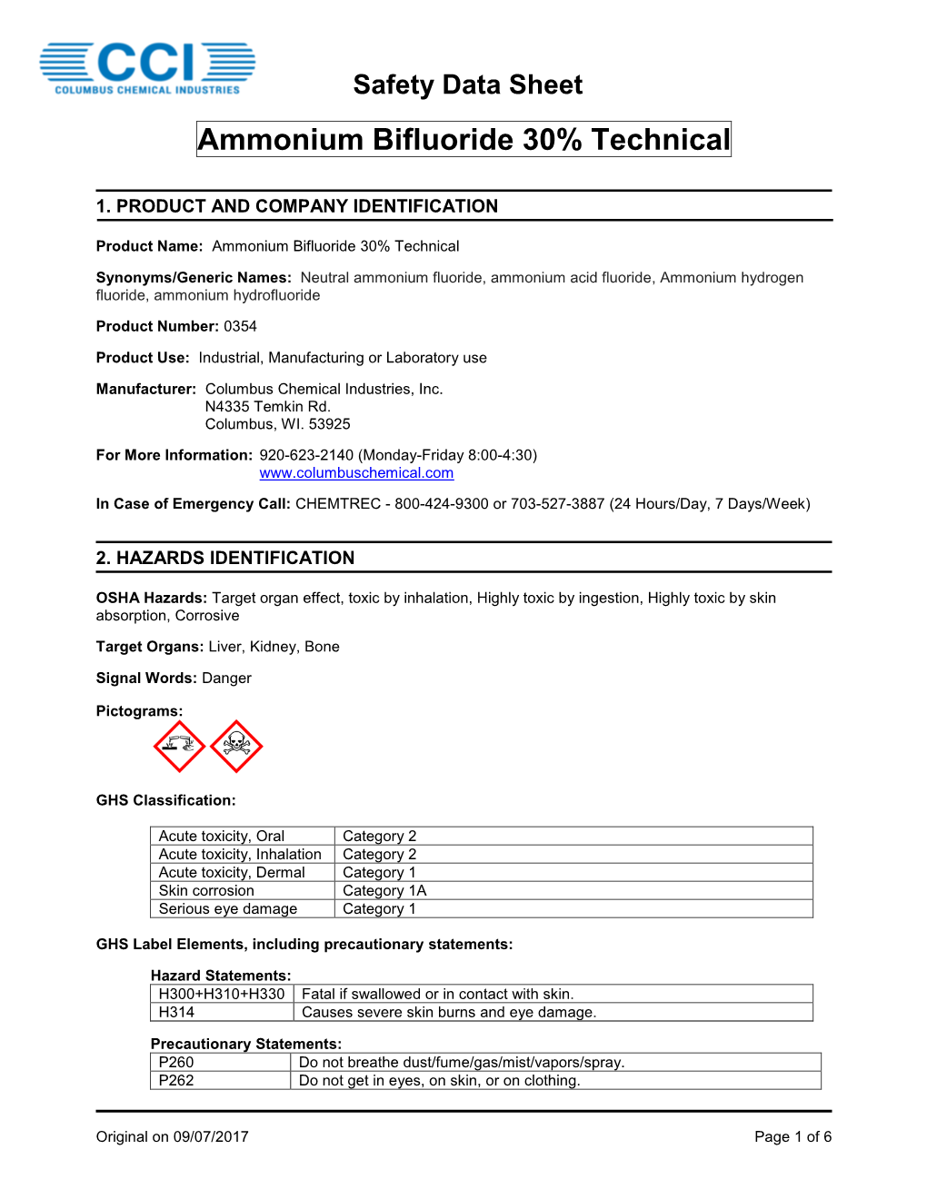 Ammonium Bifluoride 30% Technical