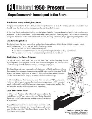 Cape Canaveral: Launchpad to the Stars