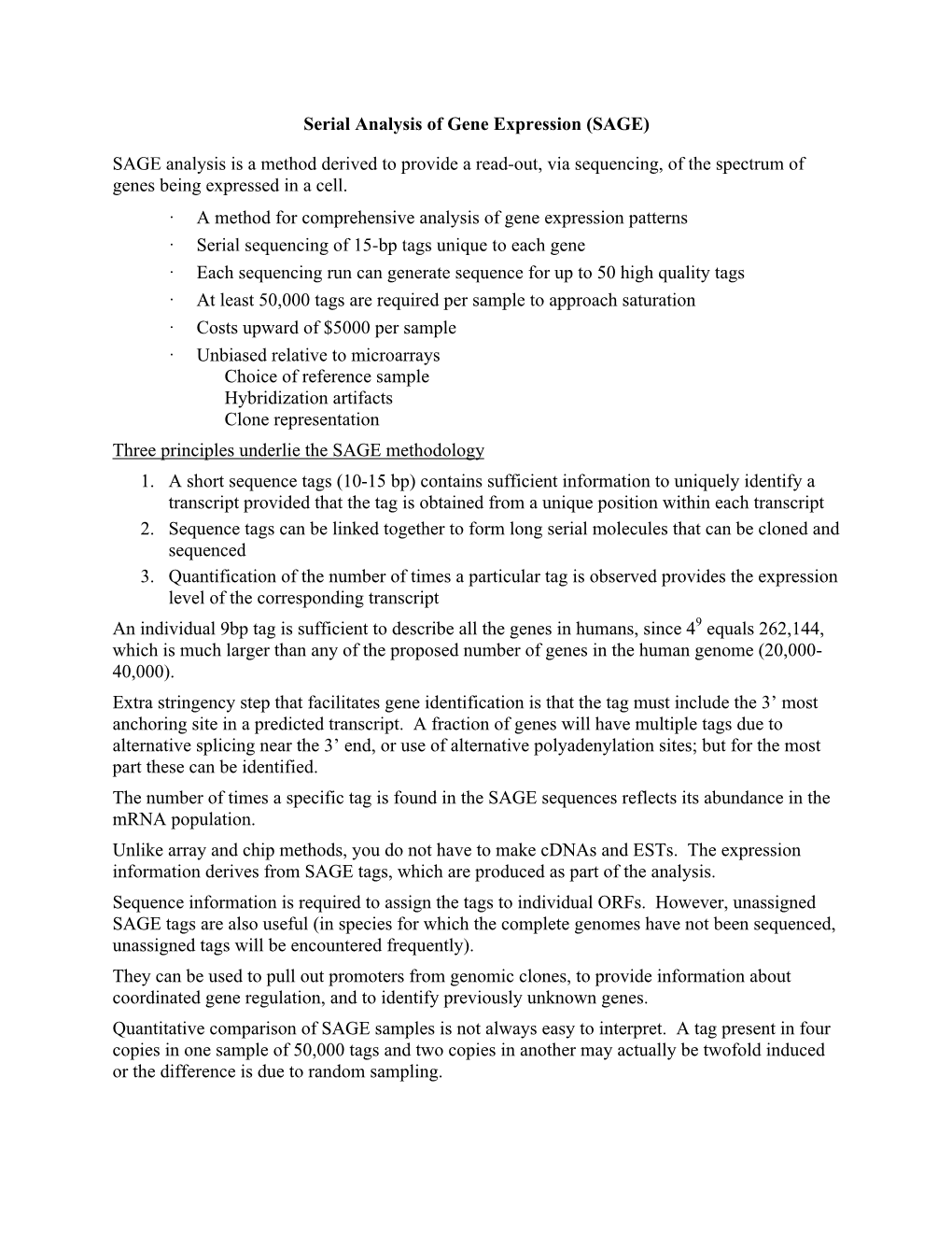 Gene Expression Part V