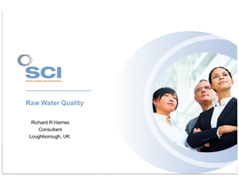 Raw Water Quality Loughborough, UK