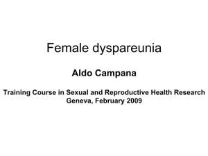 Female Dyspareunia