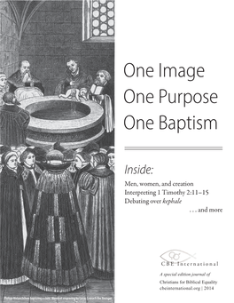 One Image One Purpose One Baptism