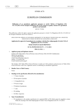 A) of Regulation (EU) No 1151 /2012 of the European Parliament and of the Council on Quality Schemes for Agricultural Products and Foodstuffs (2015/C 372/04