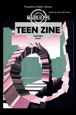 TEEN ZINE Fall 2014 Issue 1 Collage by Haneen E
