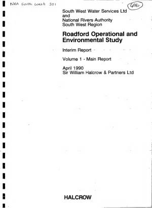 Roadford Operational and Environmental Study