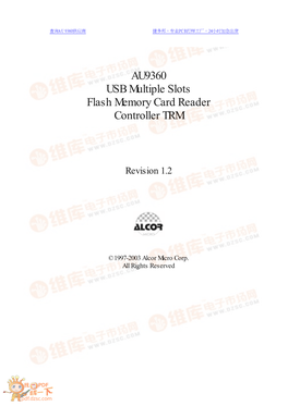 AU9360 USB Multiple Slots Flash Memory Card Reader Controller TRM