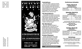 PIGTOWN the ROSENTHORNS the CONTRAFORCE 8 1 0 2 Andkristenplaneaux M U a B N R E B V E B D N a March 23 March Deadline Deadline Early Registration Early