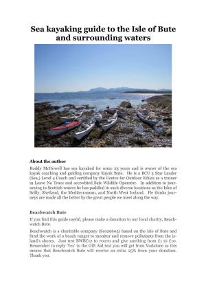 Sea Kayaking Guide to the Isle of Bute and Surrounding Waters
